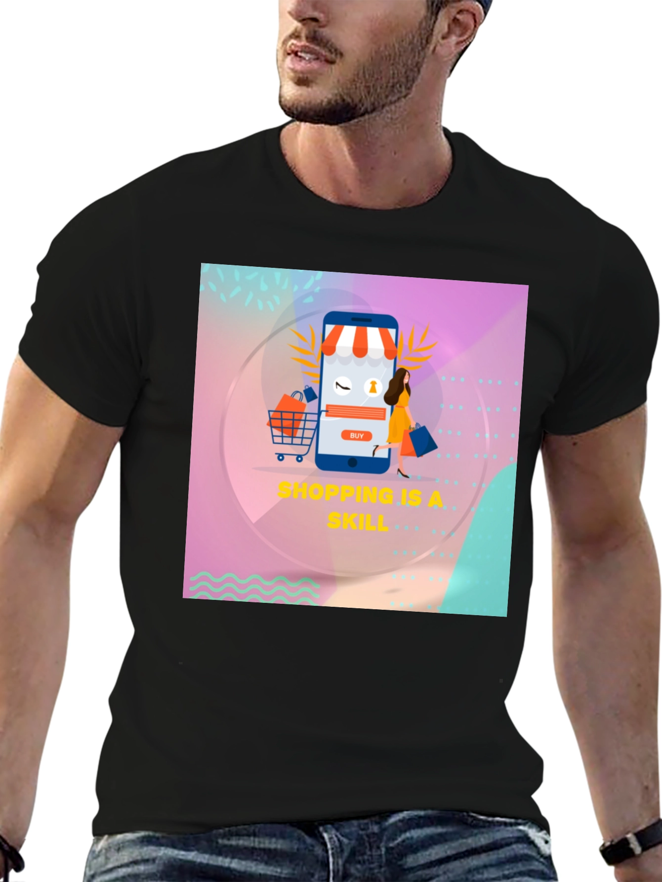 Shopping is a Skill Graphic Tee