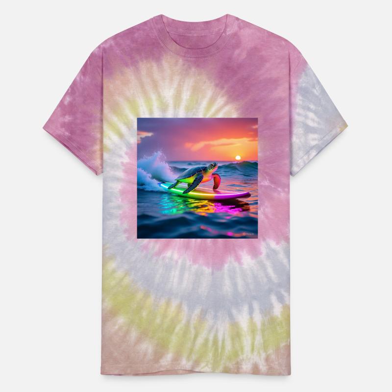 sea turtle design neon turtle shirt