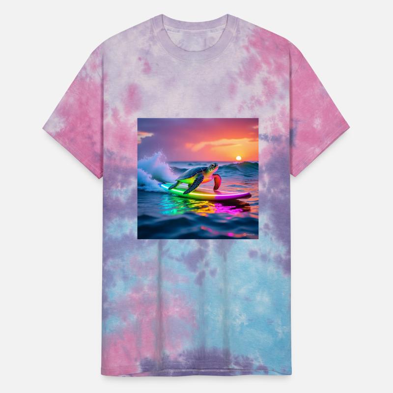 sea turtle design neon turtle shirt
