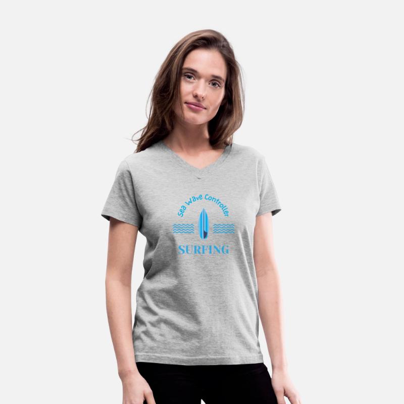Sea Wave Controller Blue Surfing Surfboard