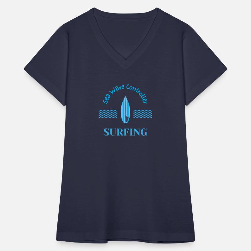 Sea Wave Controller Blue Surfing Surfboard