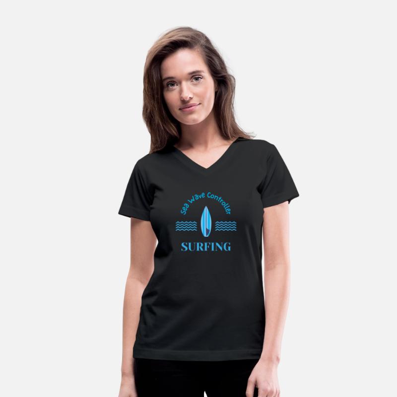 Sea Wave Controller Blue Surfing Surfboard