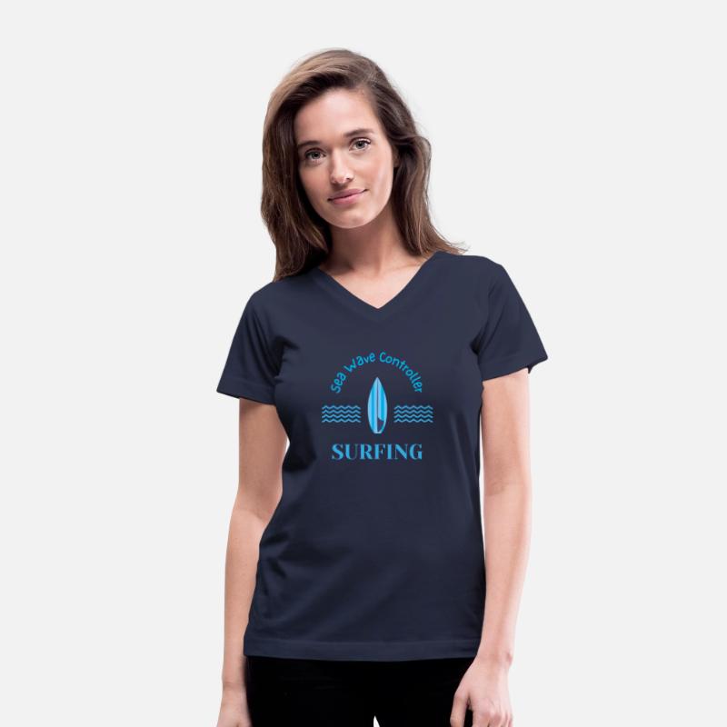 Sea Wave Controller Blue Surfing Surfboard