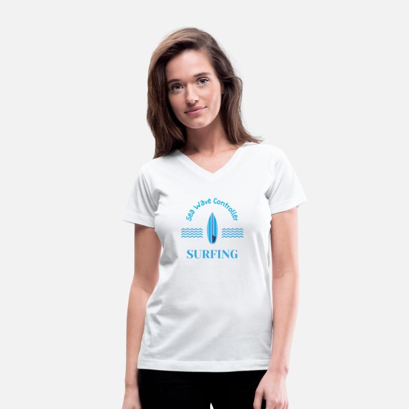 Sea Wave Controller Blue Surfing Surfboard
