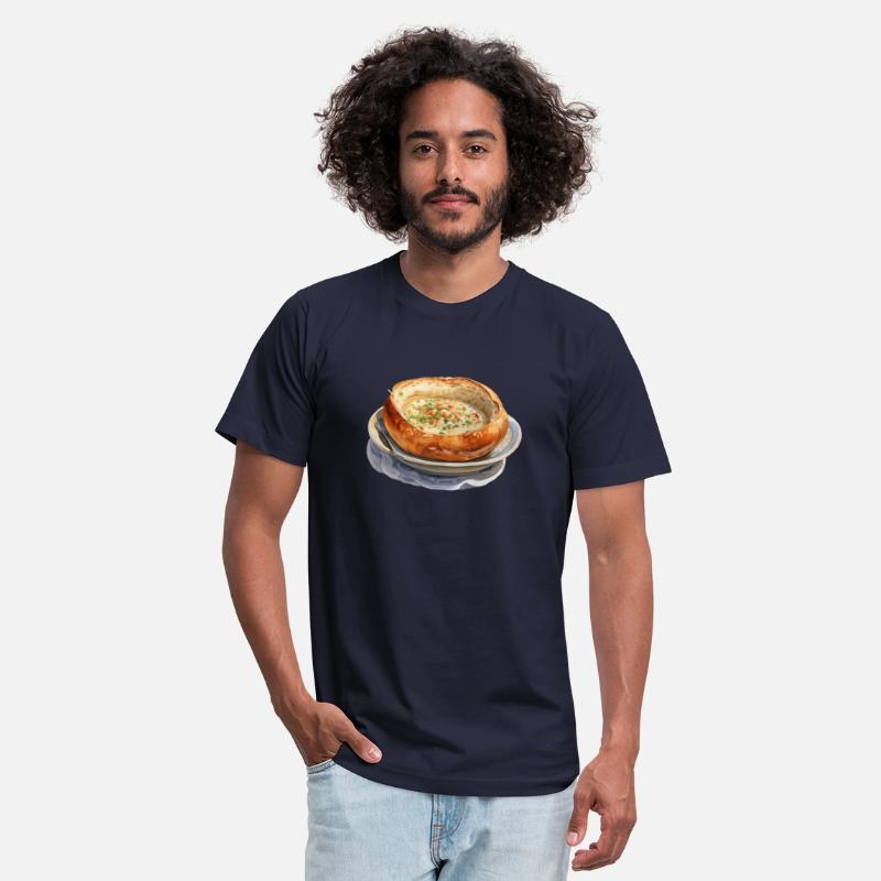 Seafood Clam Chowder In A Bread Bowl