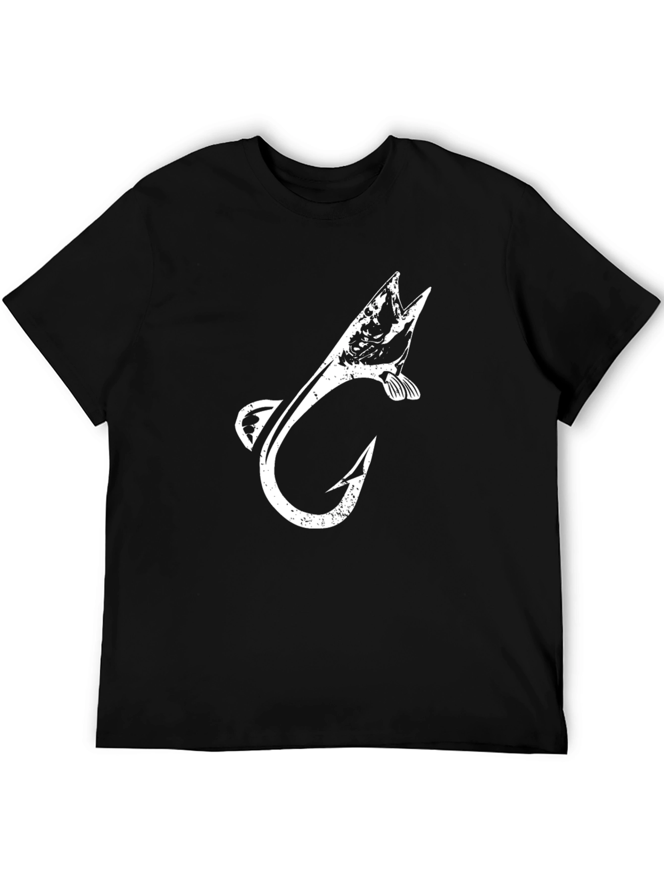 Fish Hook Graphic Tee - Stylish Fisherman T-Shirt