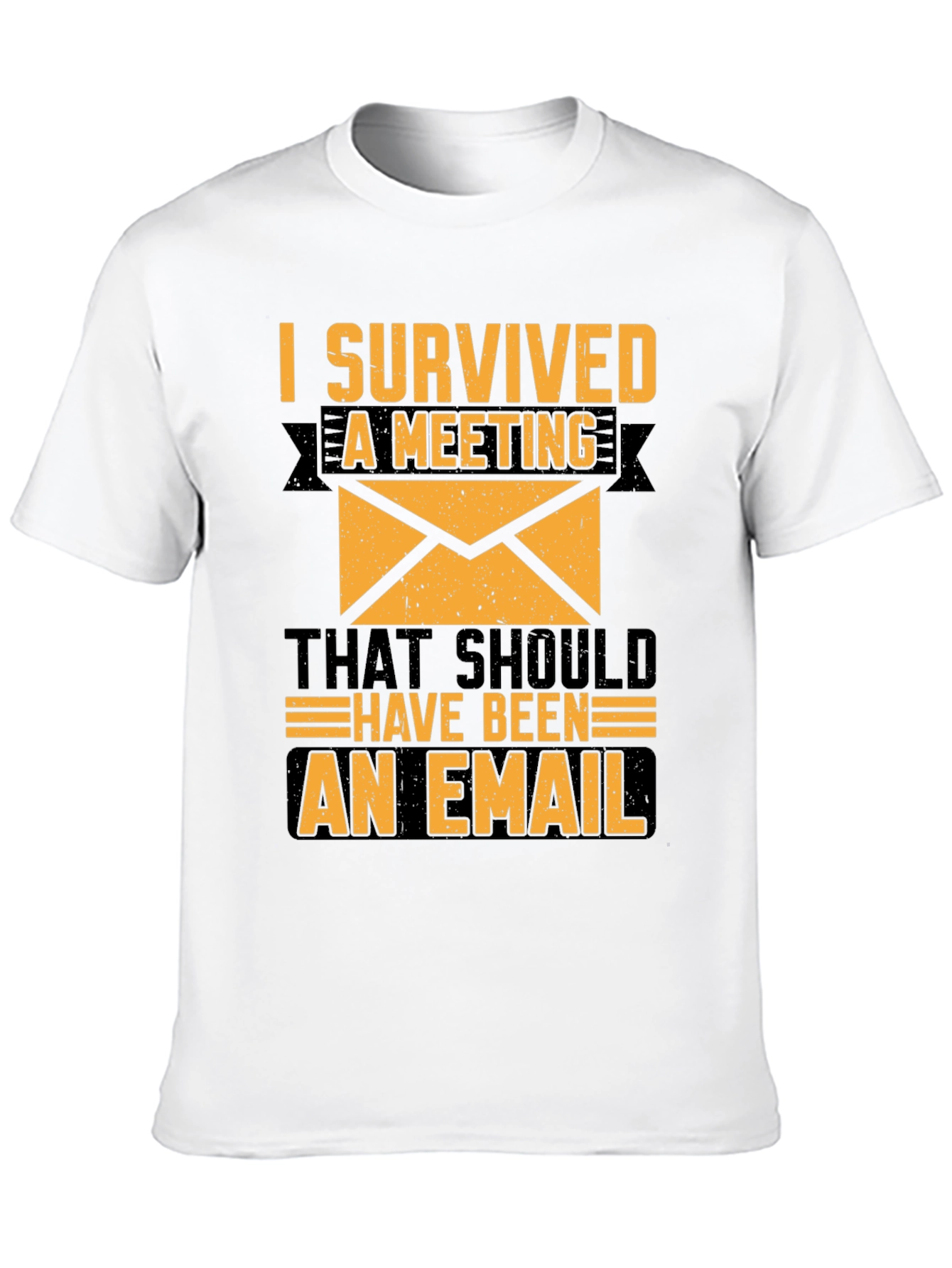 I Survived a Meeting T-Shirt Funny Work Tee