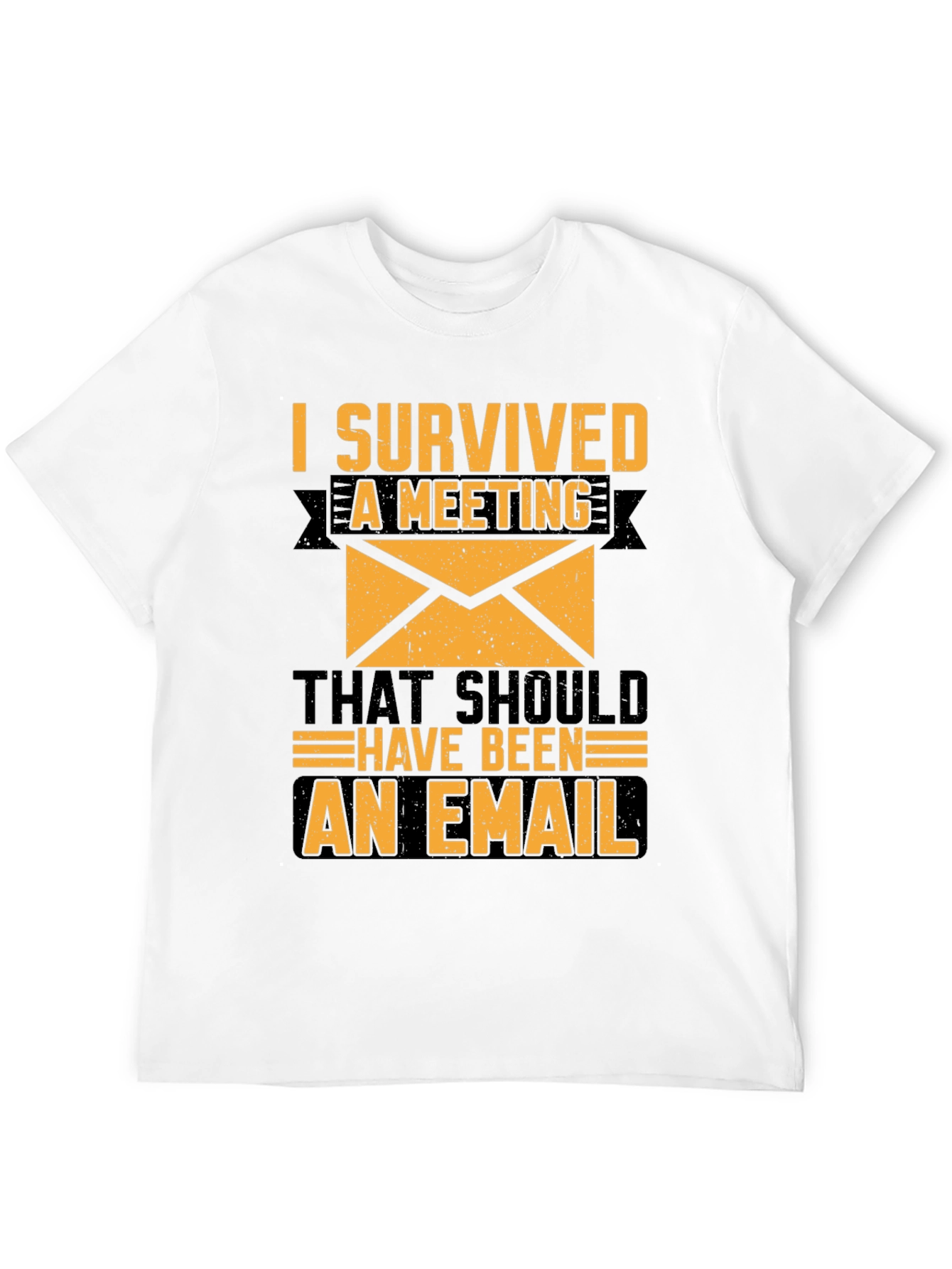 I Survived a Meeting T-Shirt Funny Work Tee