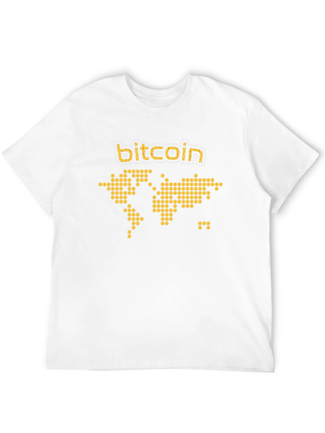 Bitcoin World Map T-Shirt - Crypto Currency Tee