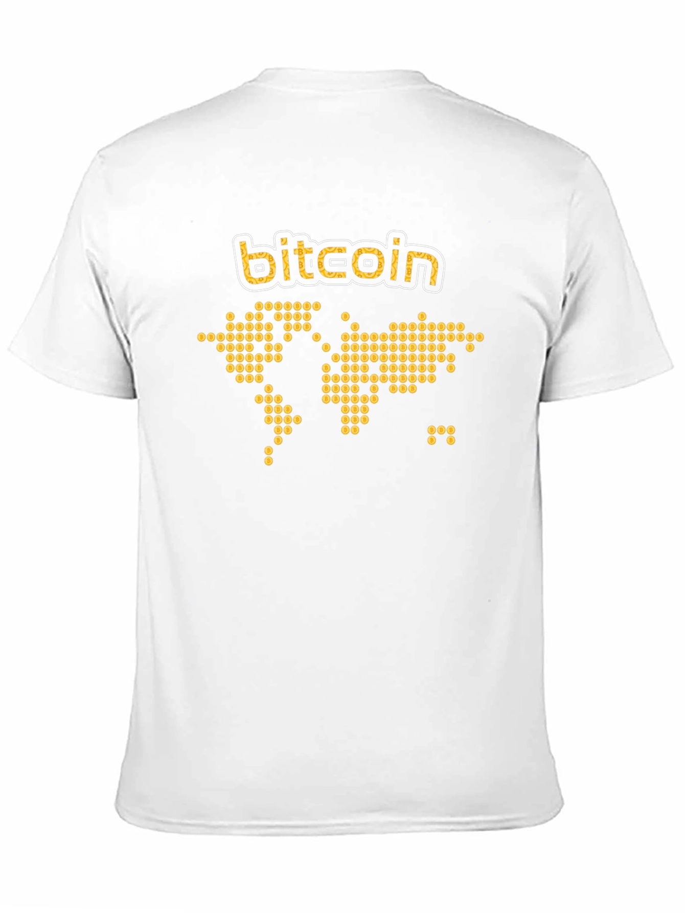 Bitcoin World Map T-Shirt - Crypto Currency Tee