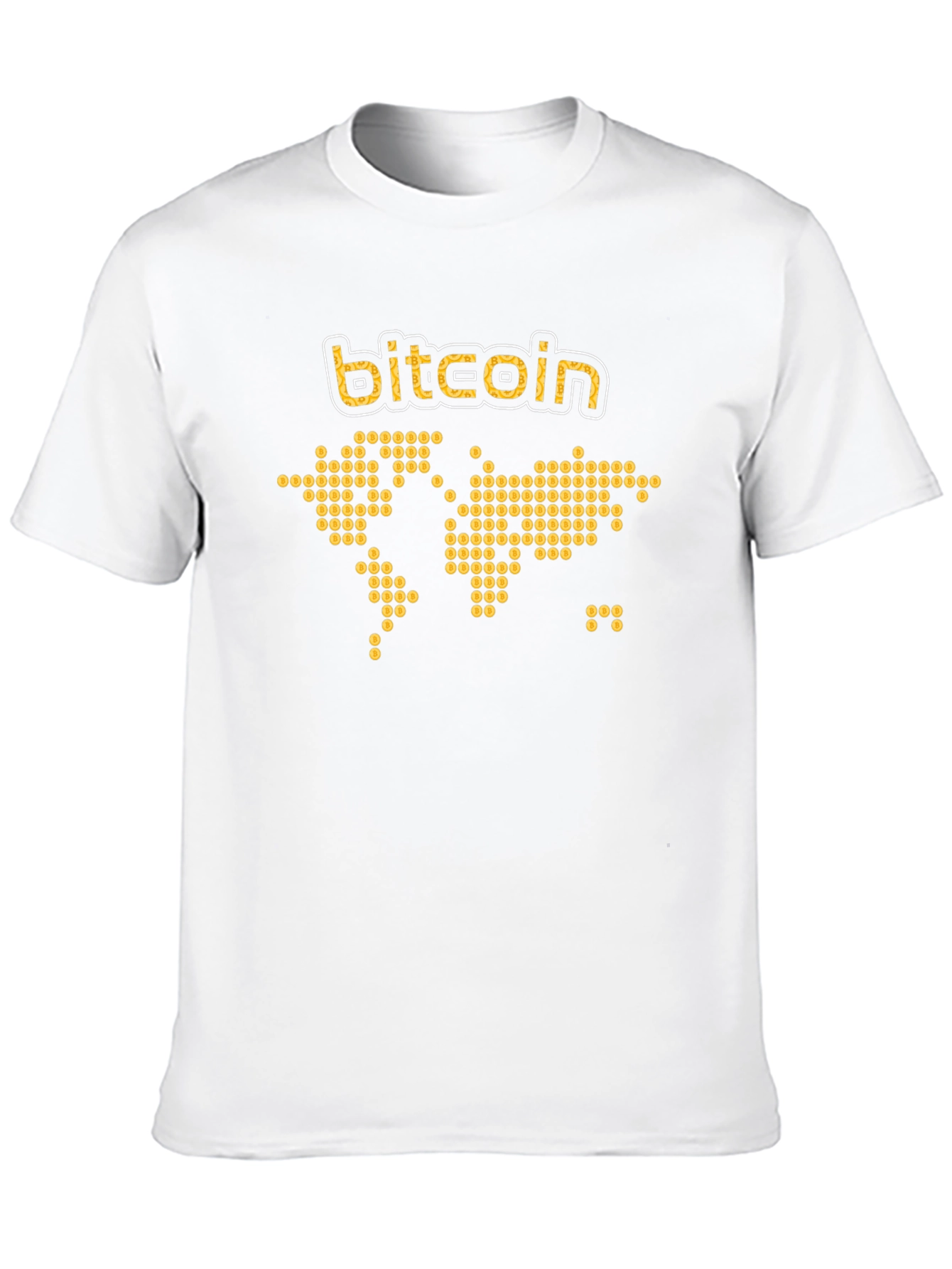 Bitcoin World Map T-Shirt - Crypto Currency Tee