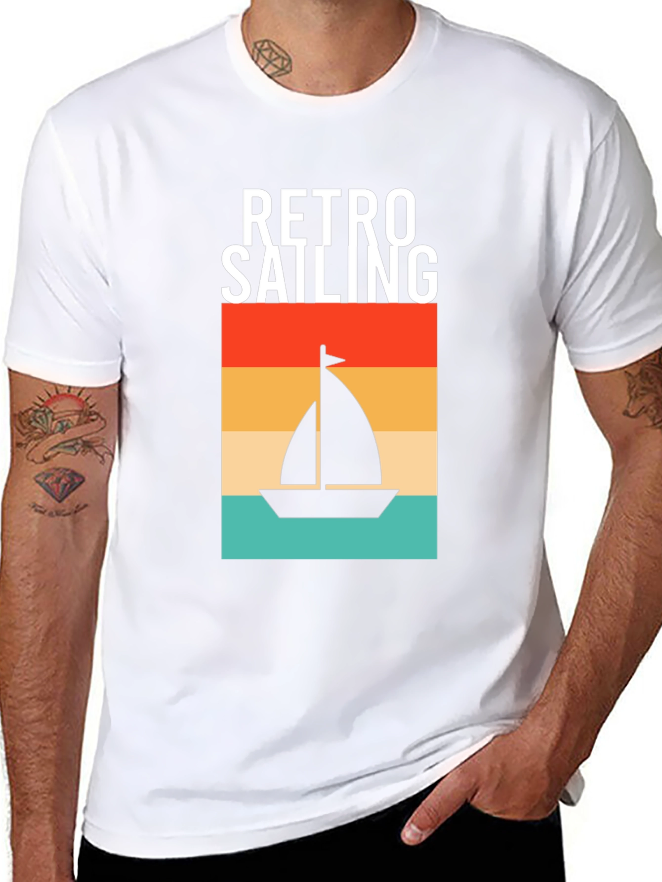 Retro Sailing T-Shirt: Nautical Design