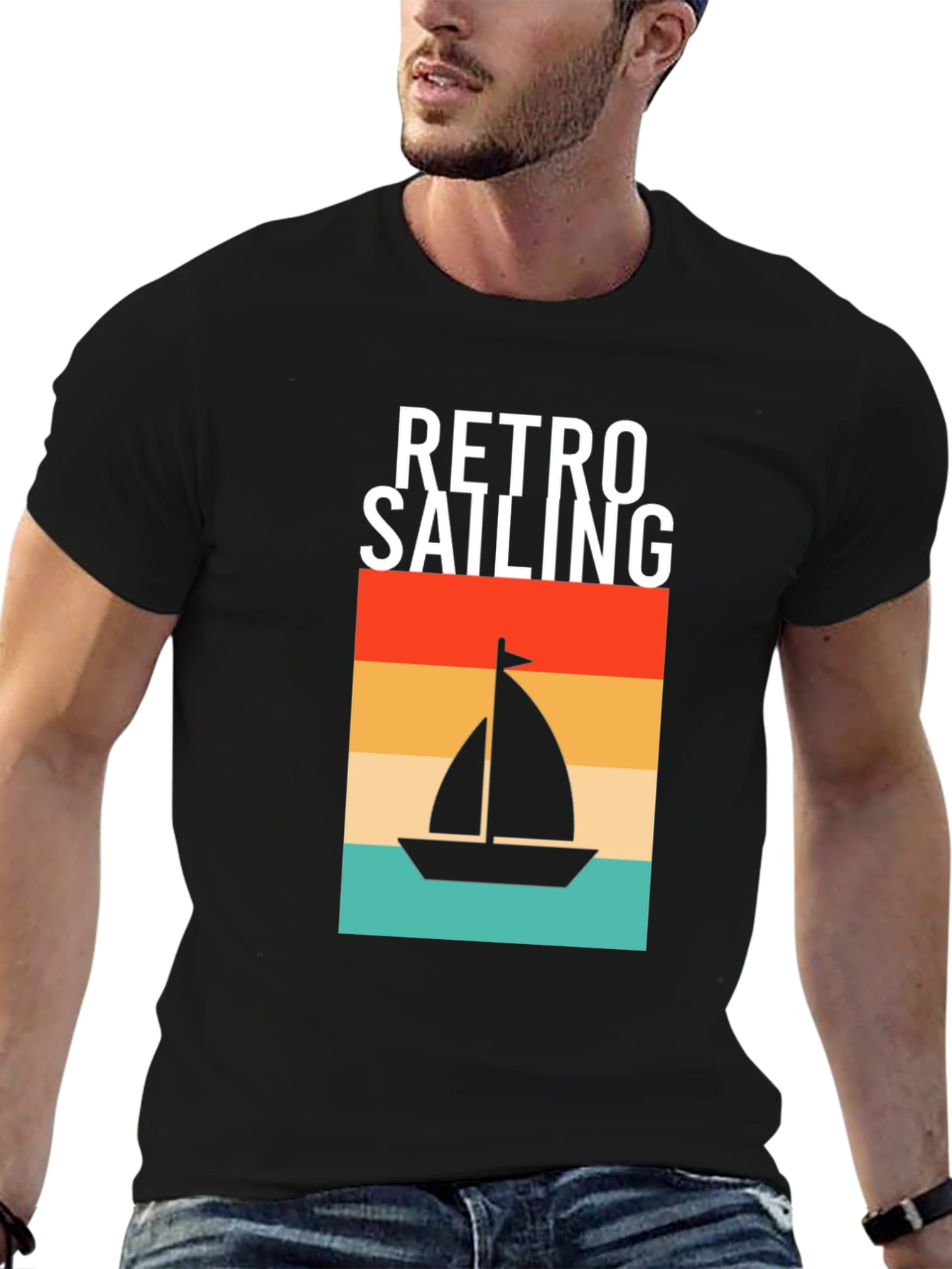 Retro Sailing T-Shirt: Nautical Design