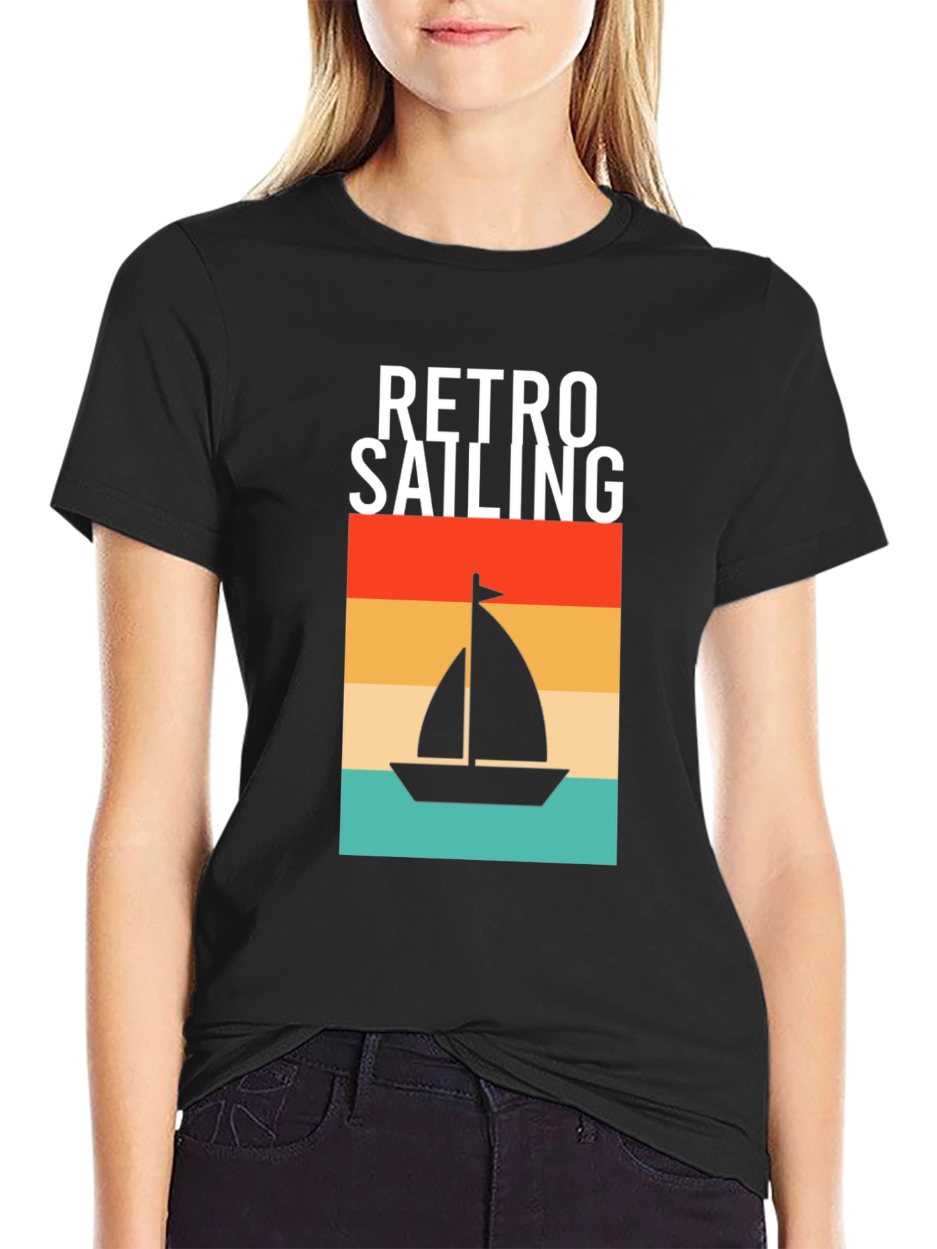 Retro Sailing T-Shirt: Nautical Design