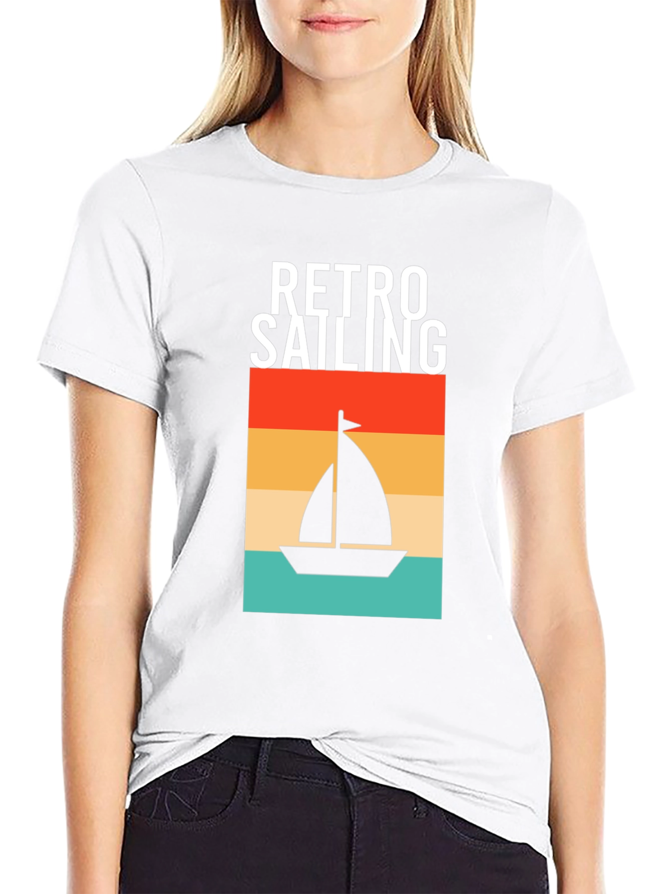 Retro Sailing T-Shirt: Nautical Design
