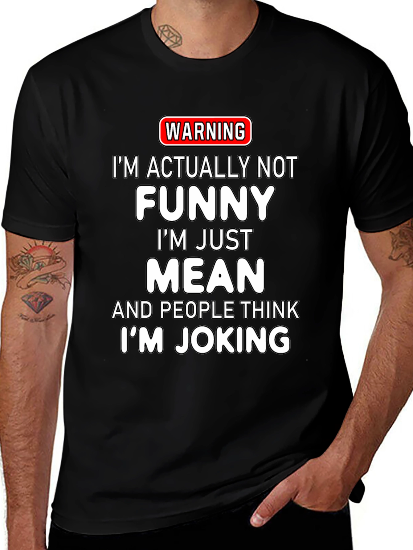 Warning Mean Joking T-Shirt