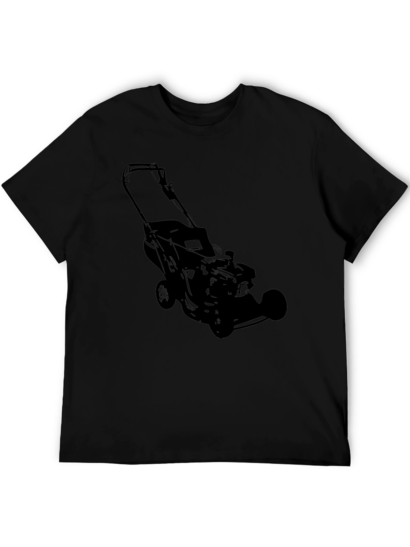 Lawn Mower Graphic Tee - Black