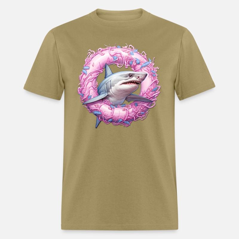 shark in an inflatable ring