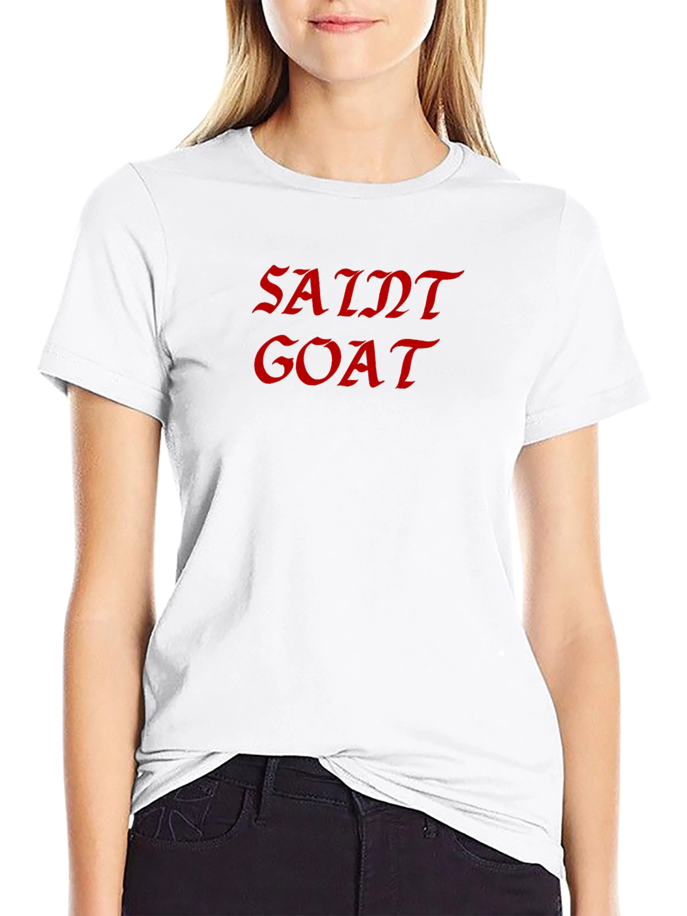 Saint Goat Black T-Shirt