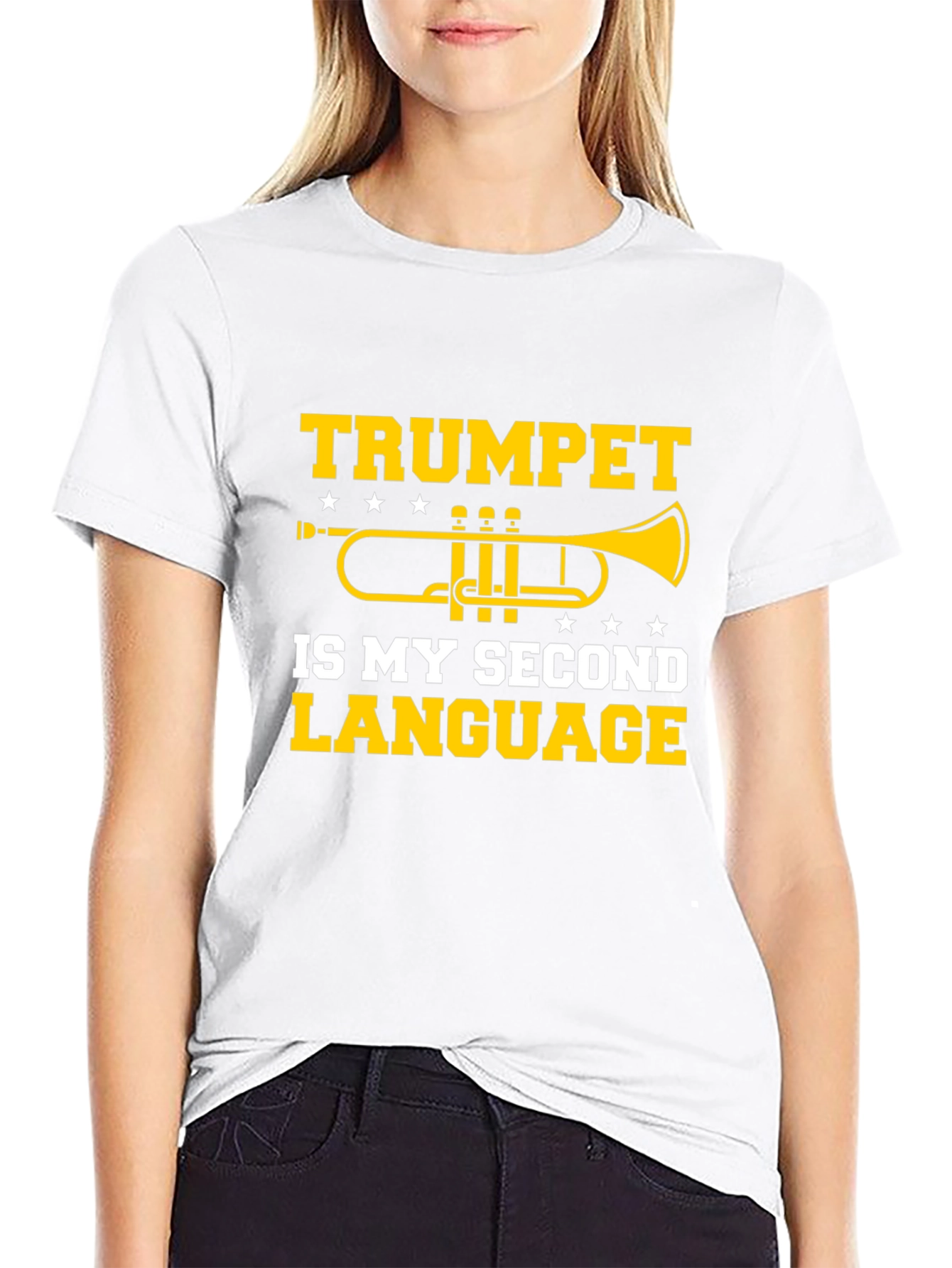 Trumpet is My Second Language T-Shirt