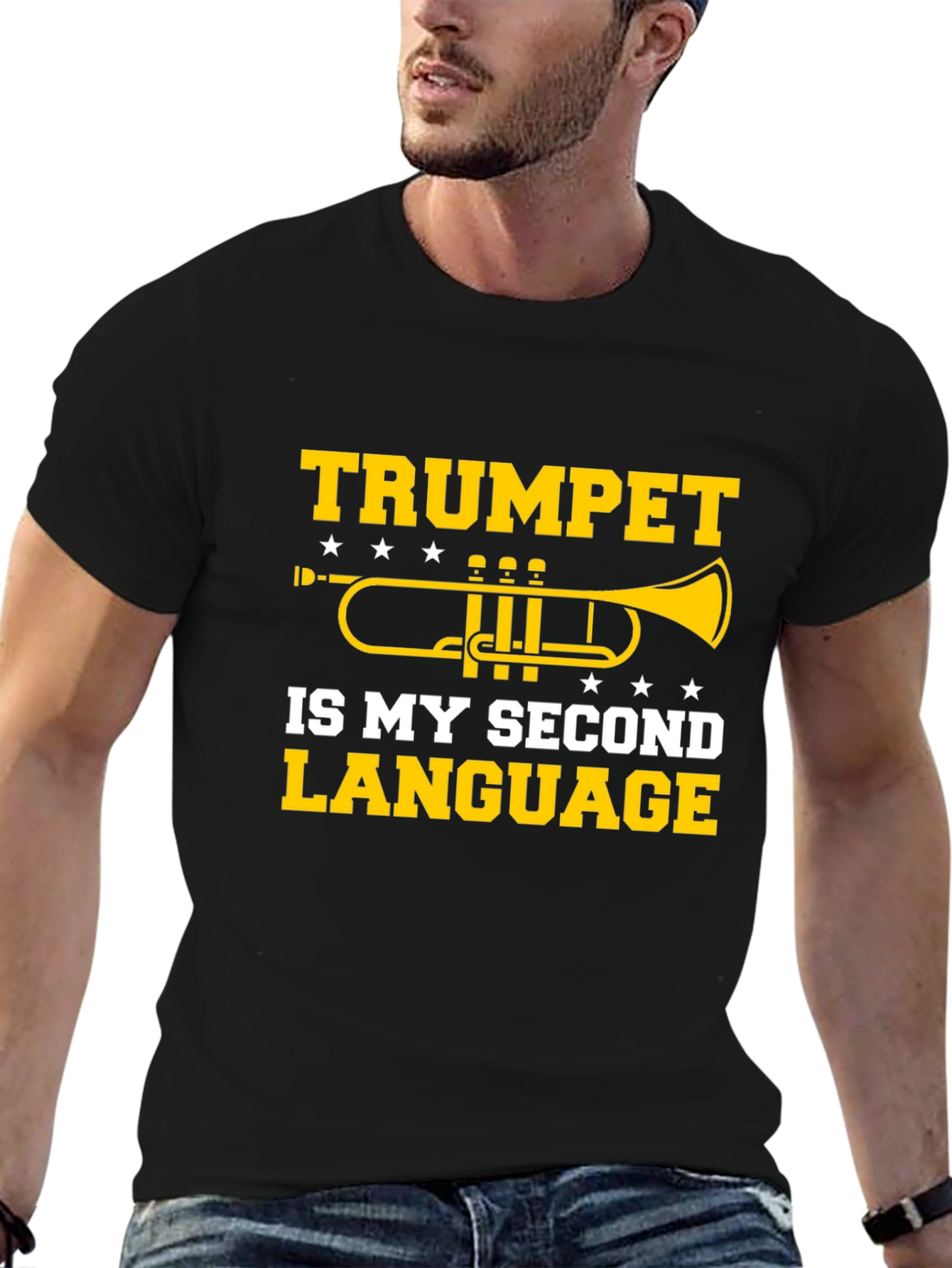Trumpet is My Second Language T-Shirt