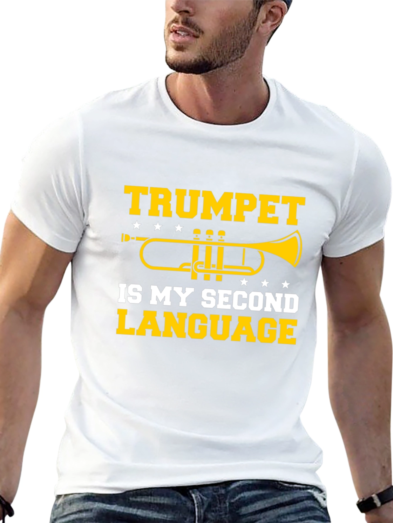 Trumpet is My Second Language T-Shirt