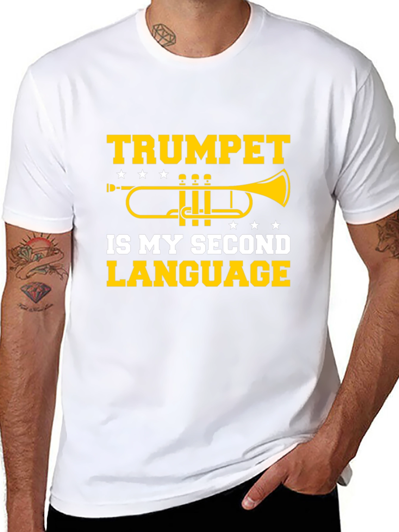 Trumpet is My Second Language T-Shirt