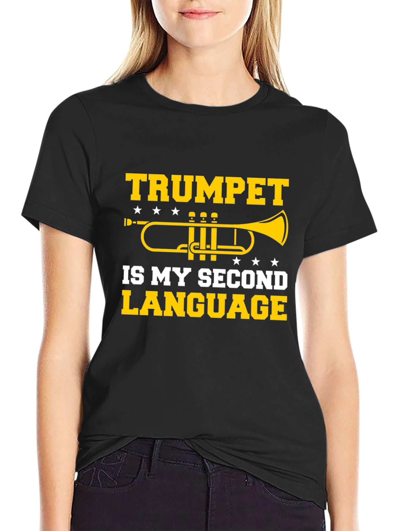Trumpet is My Second Language T-Shirt