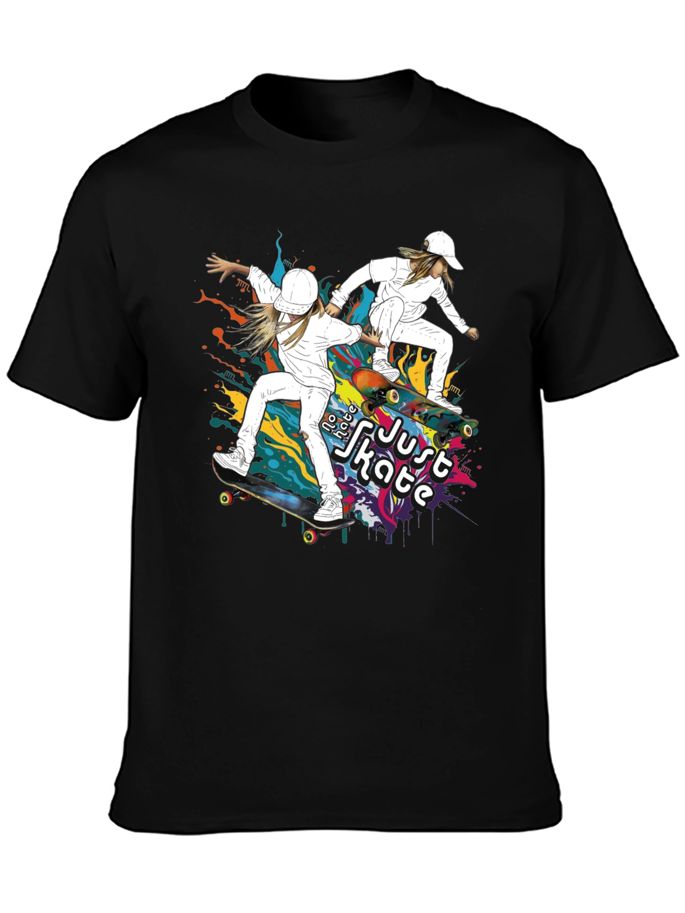 Skater Style Tee - Just Skate Graphic T-Shirt