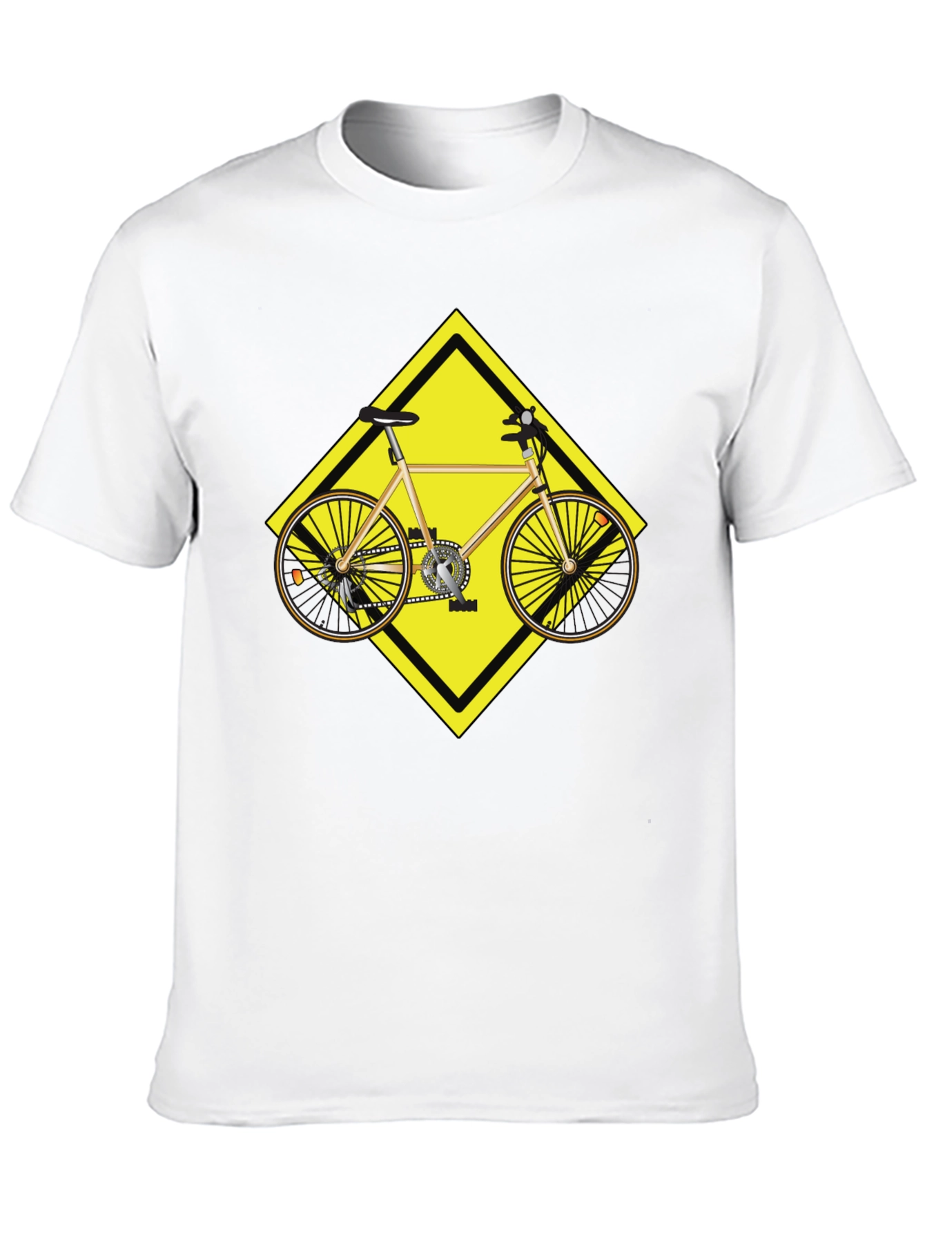 Bike Warning Sign Graphic Tee