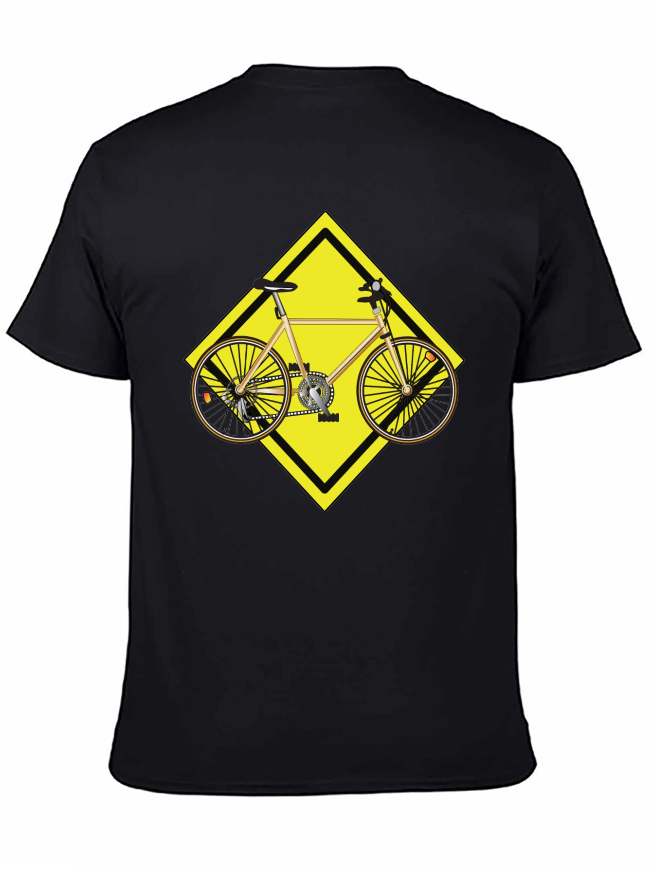 Bike Warning Sign Graphic Tee