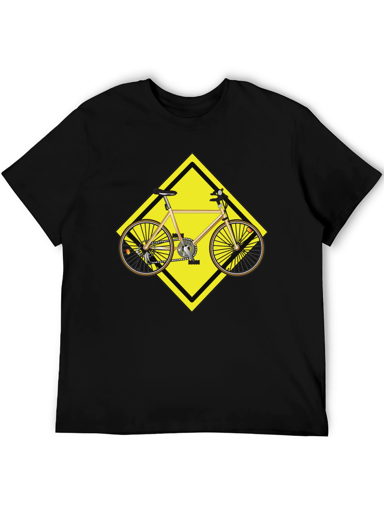 Bike Warning Sign Graphic Tee