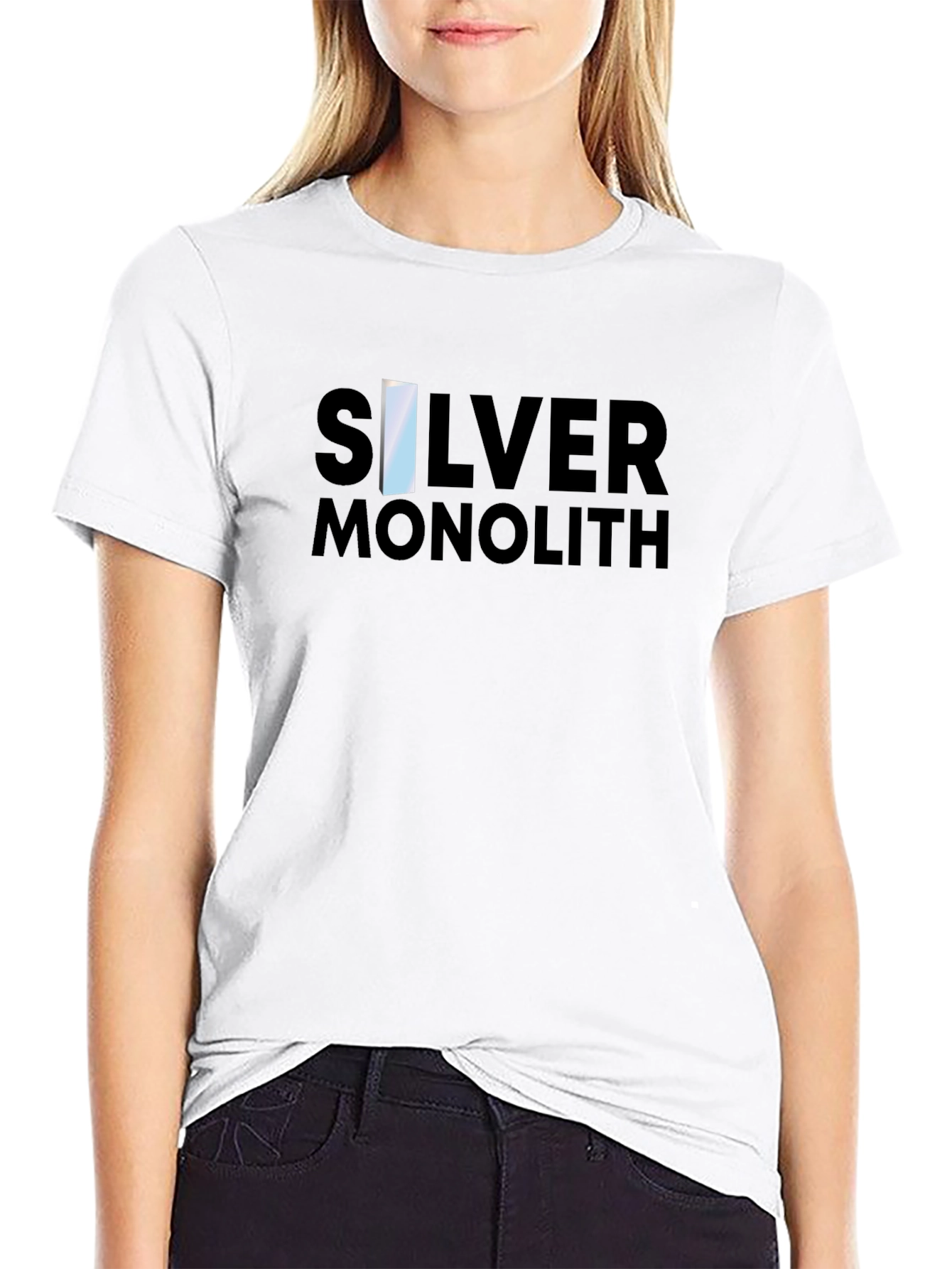 Silver Monolith Graphic Tee - Black T-Shirt