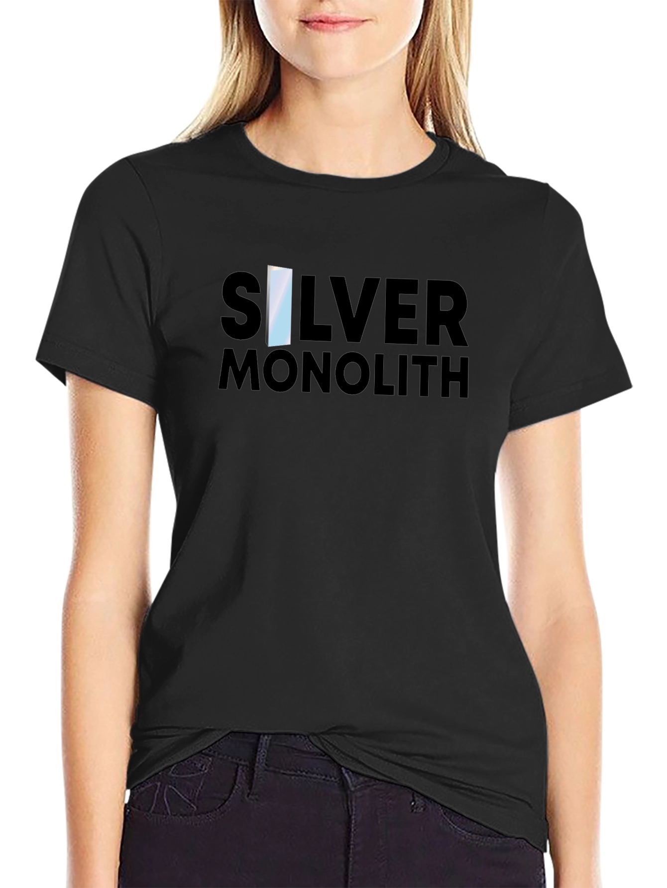 Silver Monolith Graphic Tee - Black T-Shirt