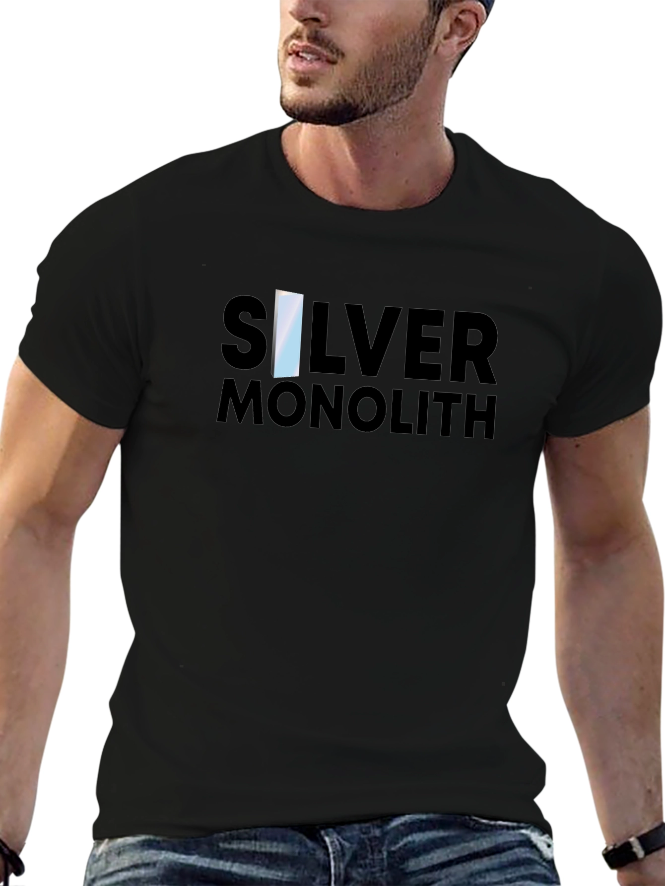 Silver Monolith Graphic Tee - Black T-Shirt