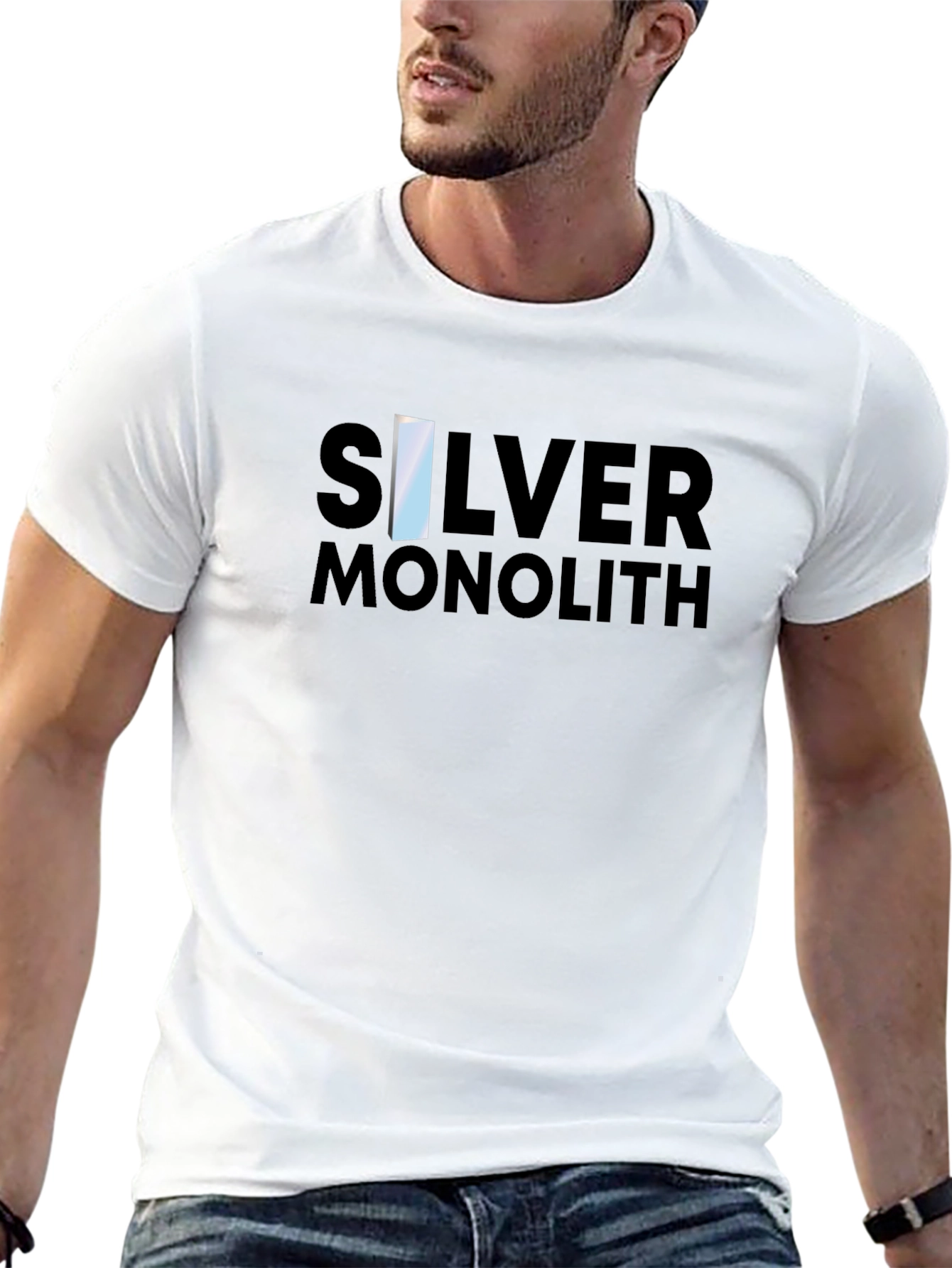 Silver Monolith Graphic Tee - Black T-Shirt