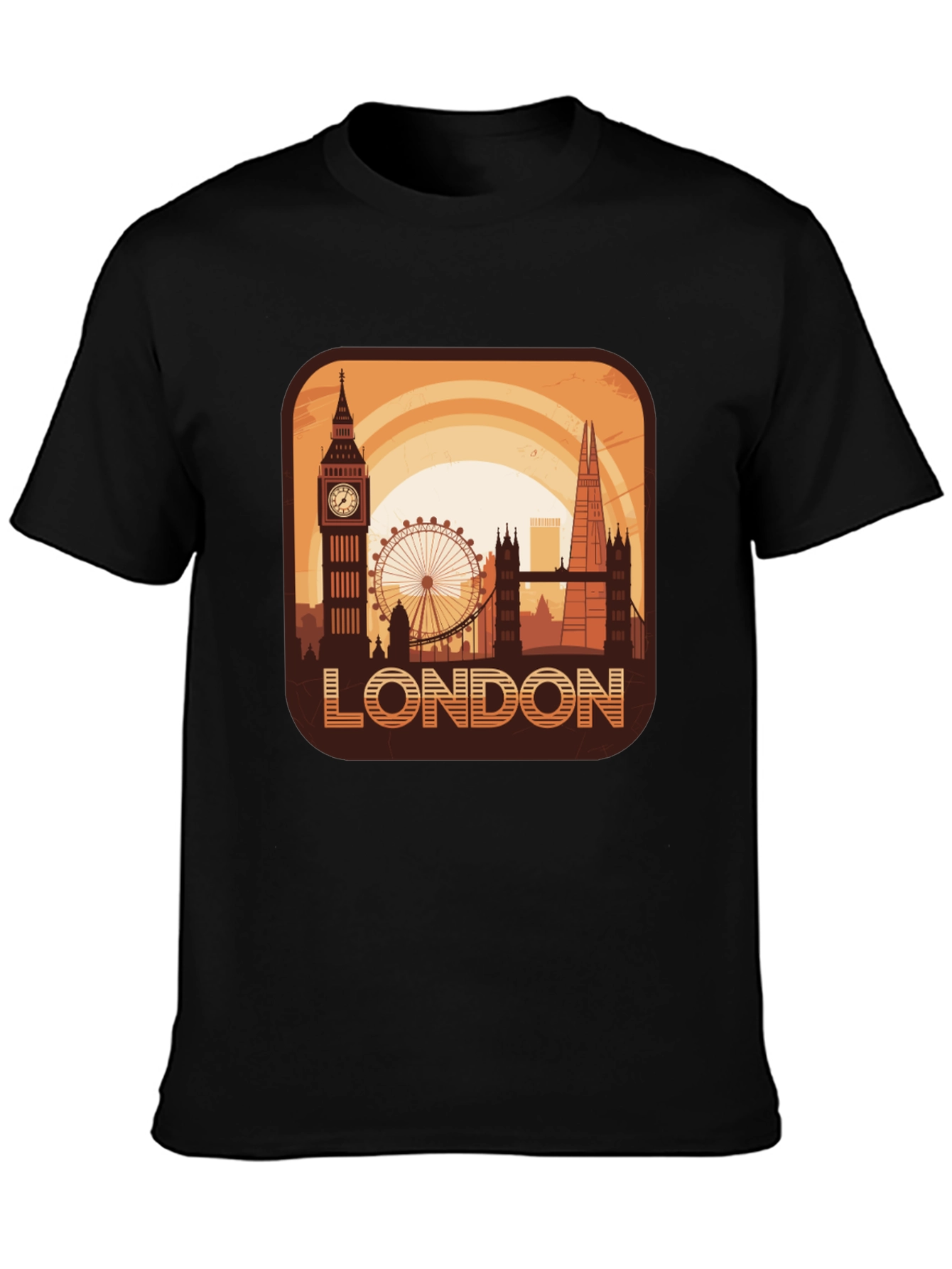 London Skyline Graphic Tee - Cityscape Design