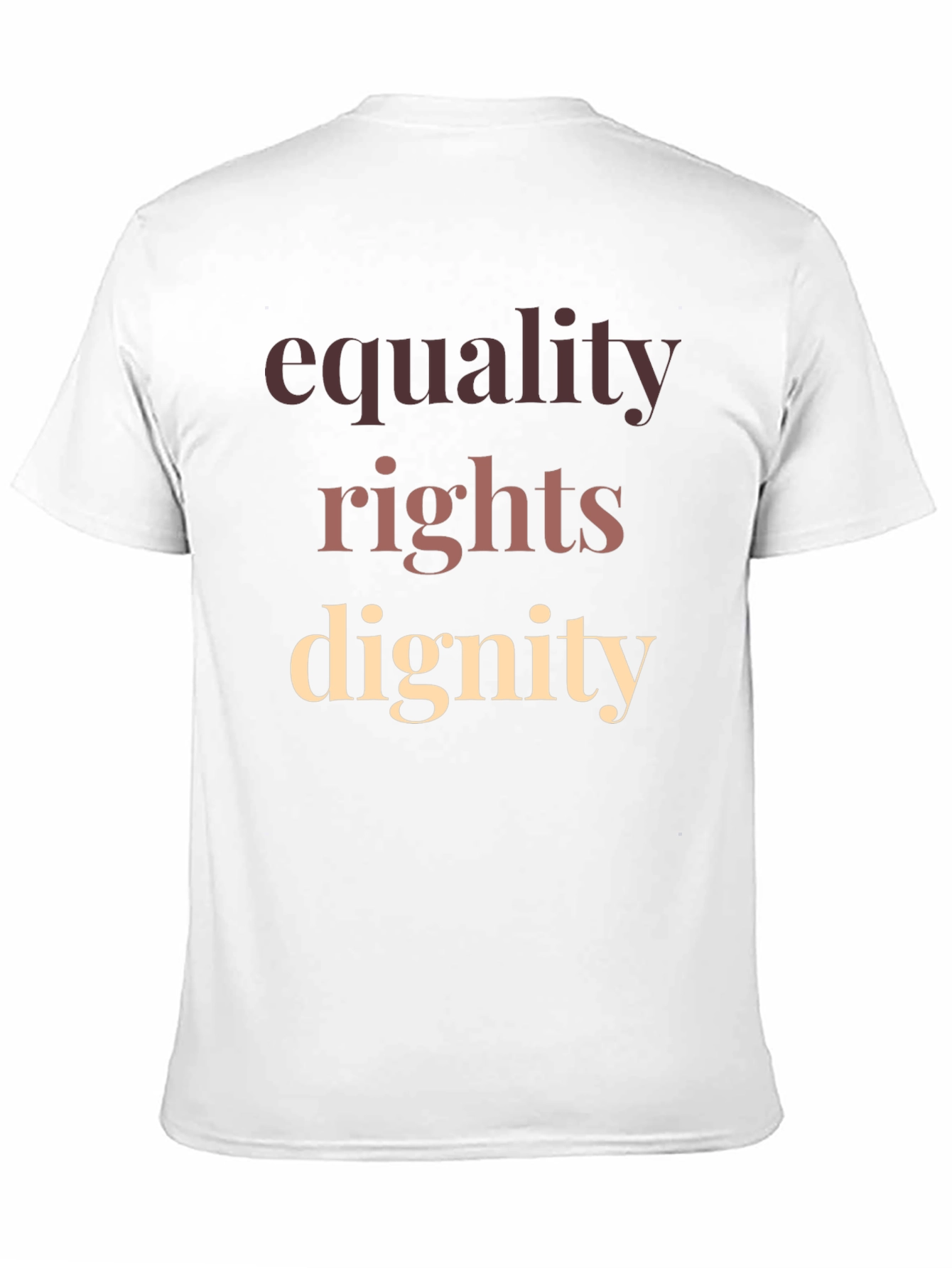Equality Rights Dignity T-Shirt Black