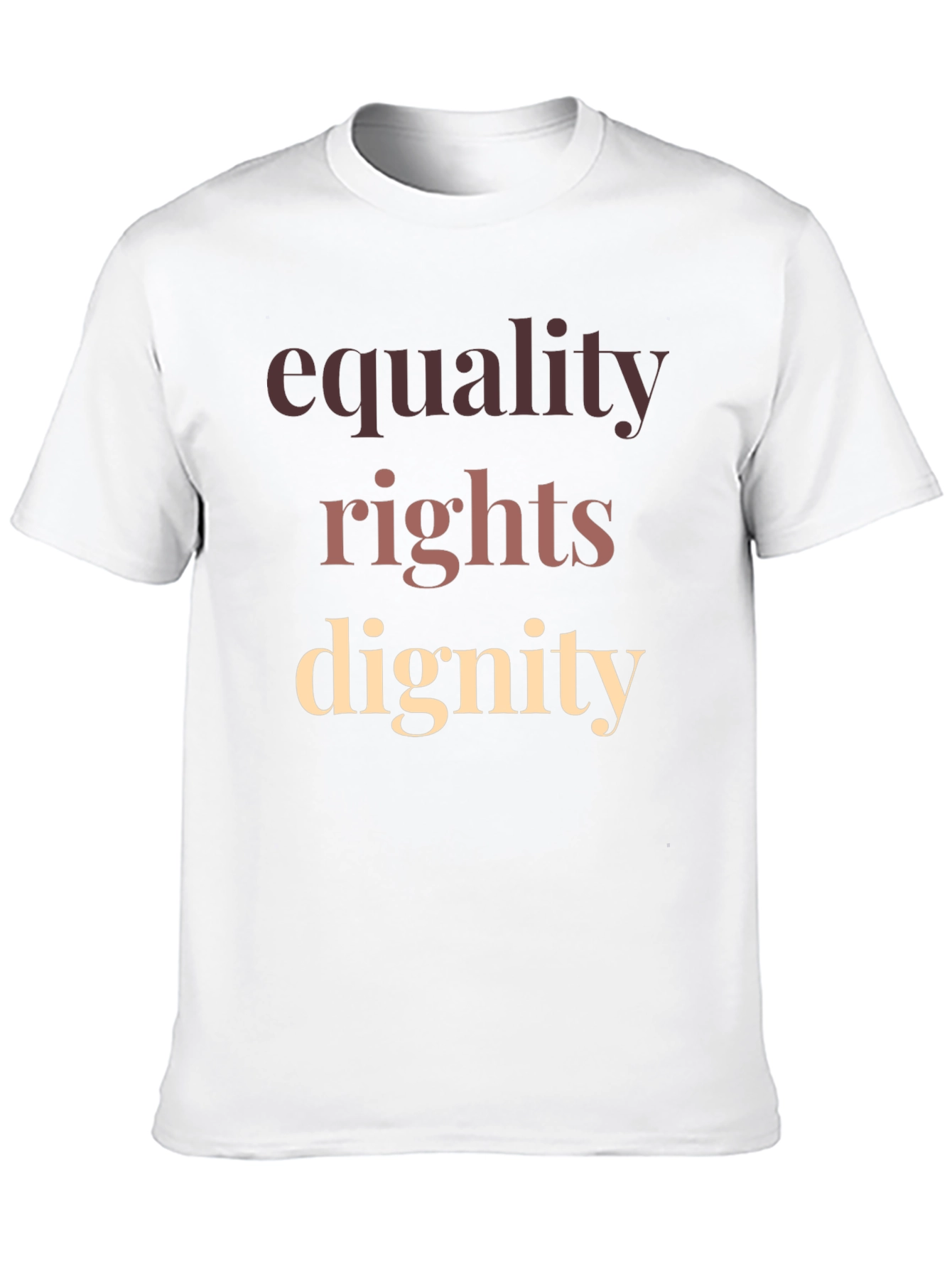 Equality Rights Dignity T-Shirt Black