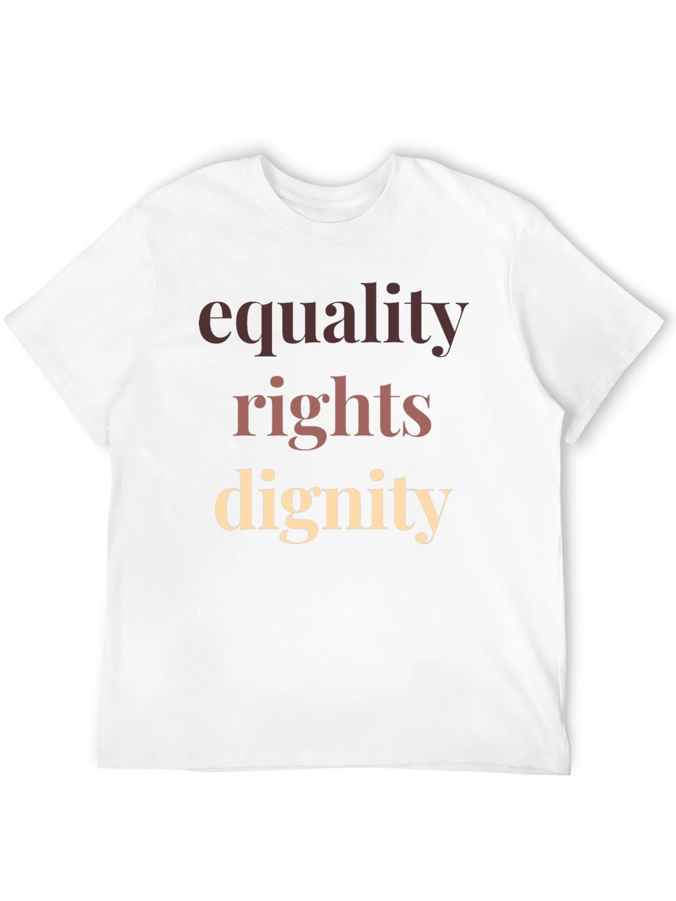 Equality Rights Dignity T-Shirt Black
