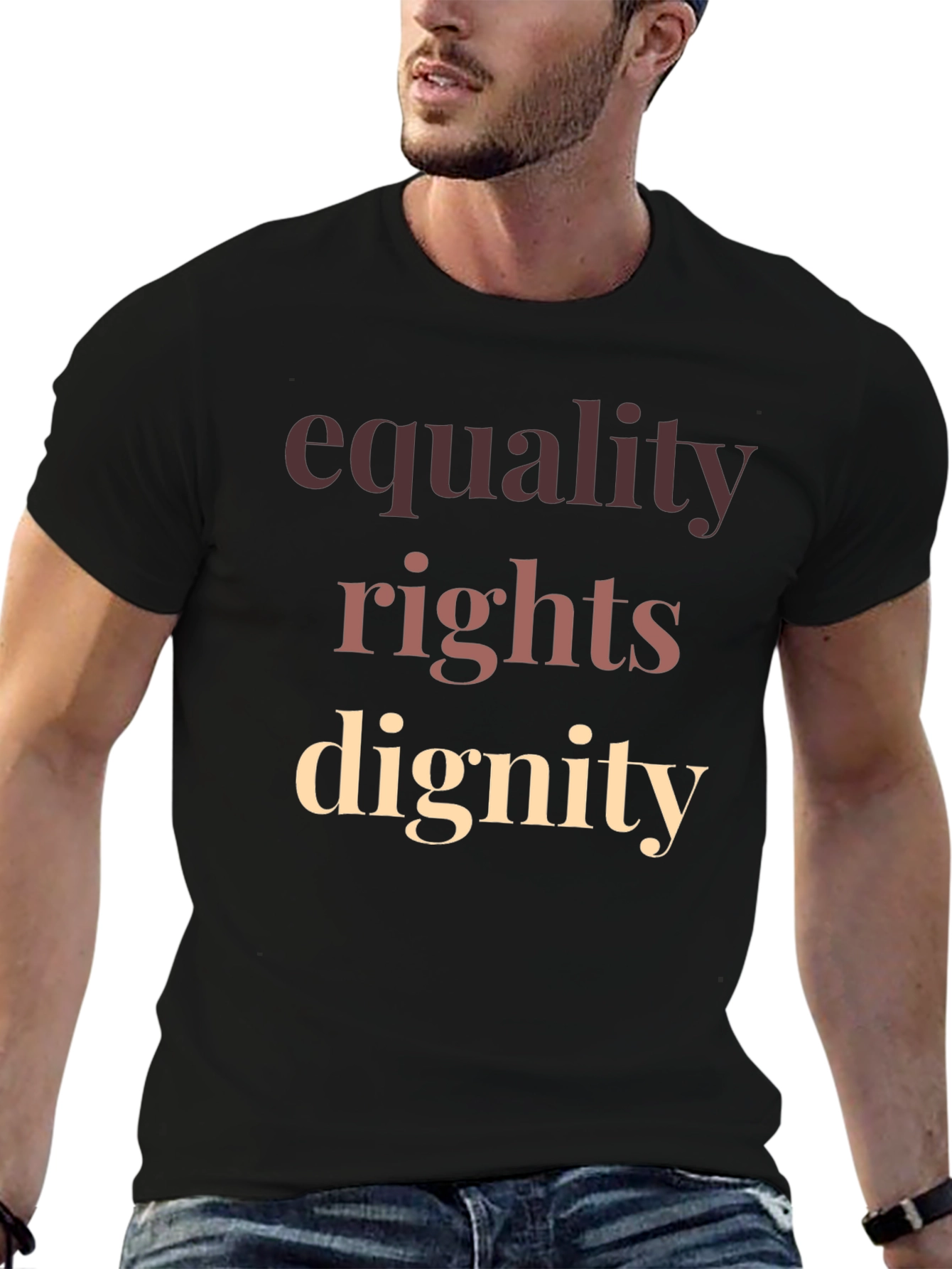 Equality Rights Dignity T-Shirt Black