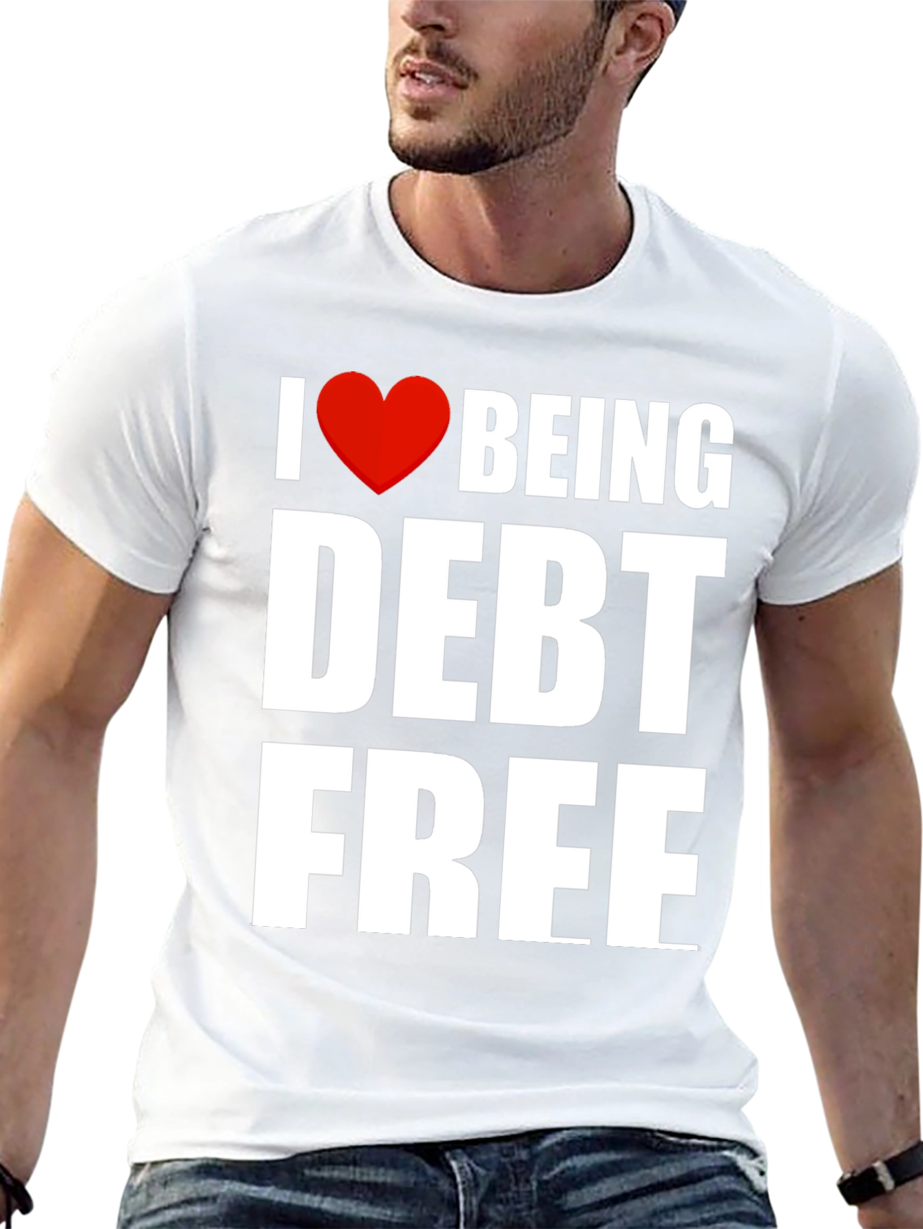 I Heart Being Debt Free Graphic T-Shirt