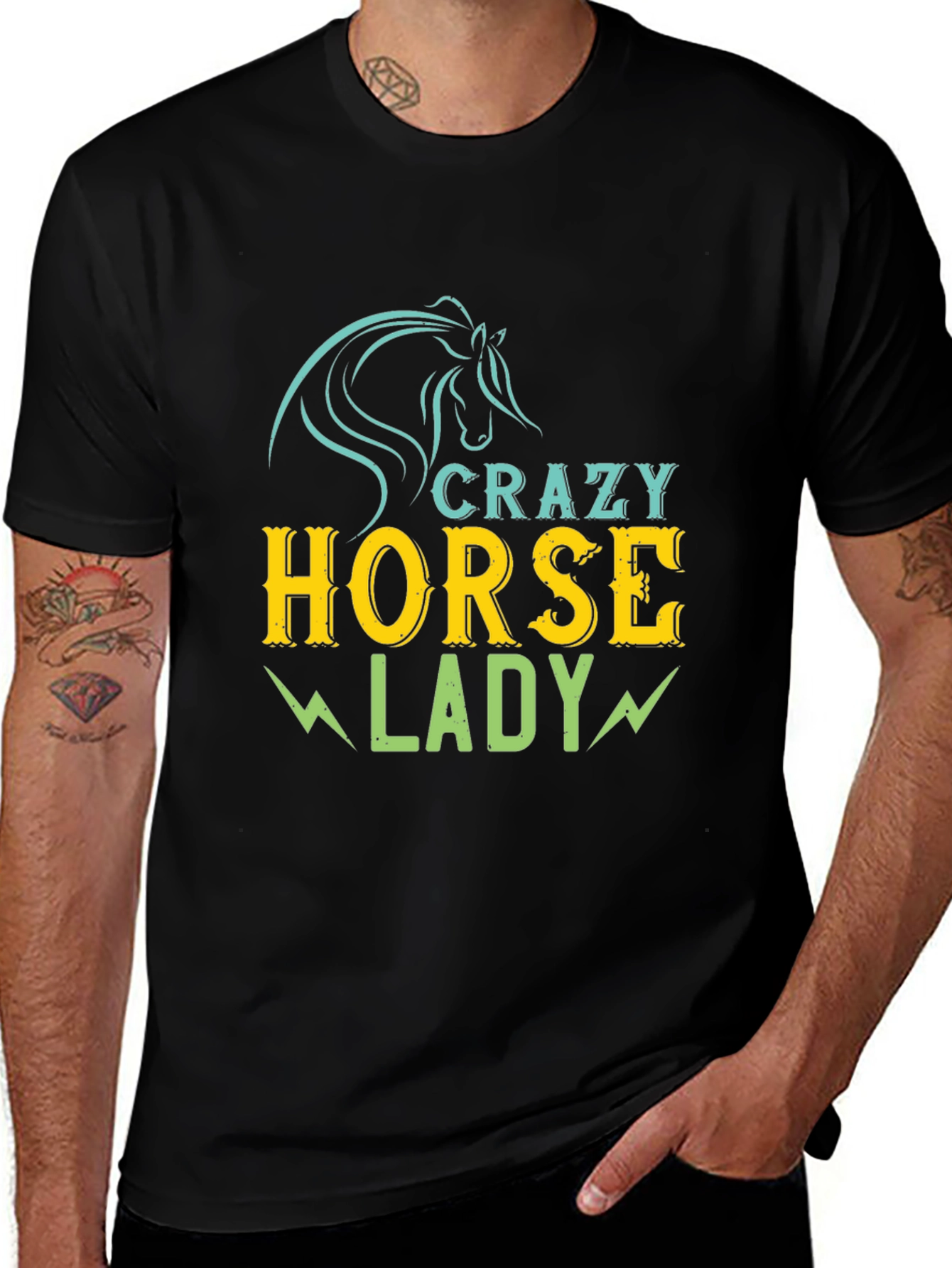 Crazy Horse Lady Graphic T-Shirt