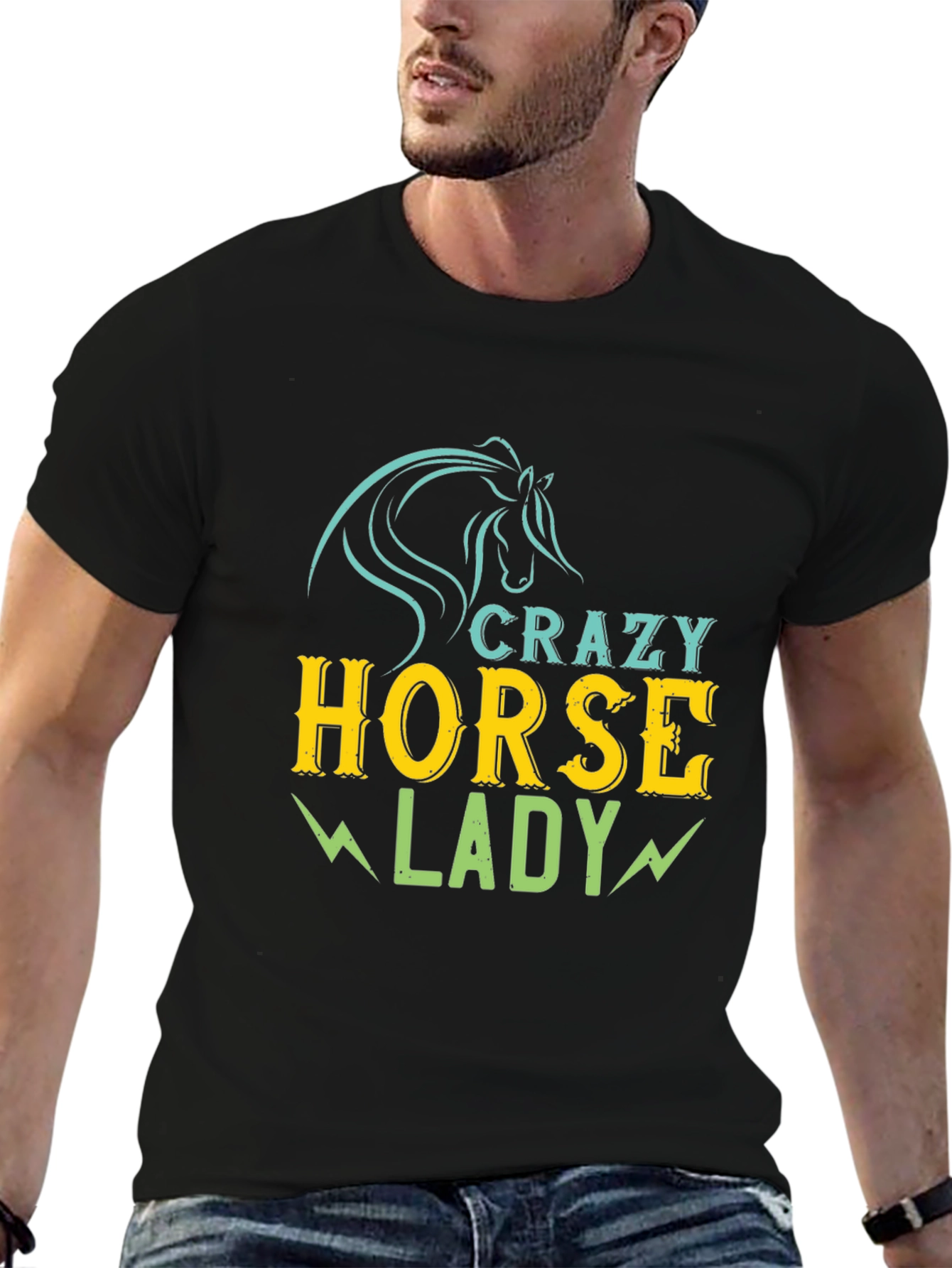 Crazy Horse Lady Graphic T-Shirt