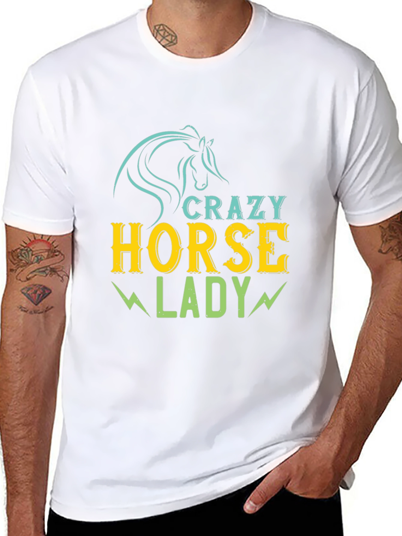 Crazy Horse Lady Graphic T-Shirt