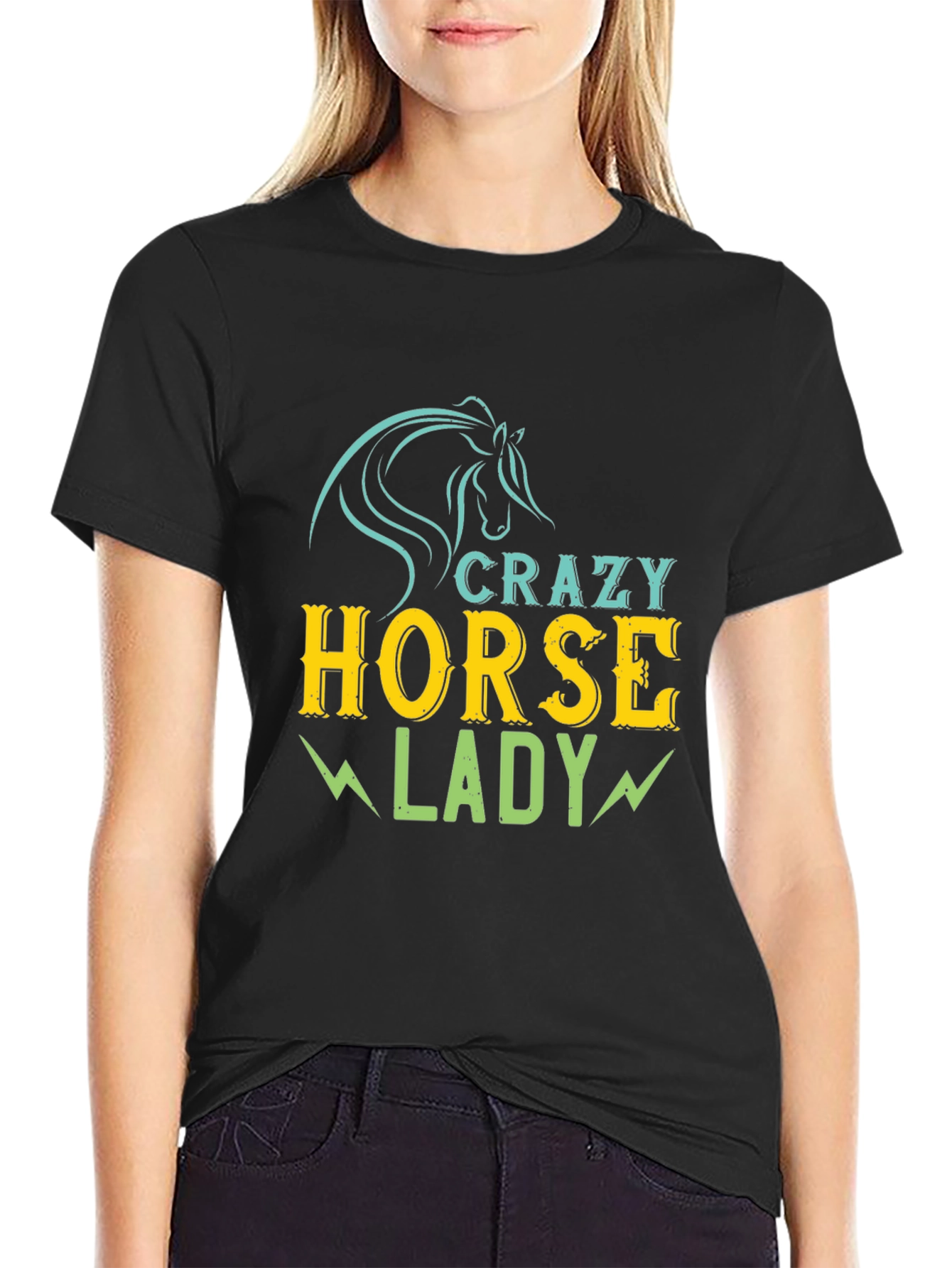 Crazy Horse Lady Graphic T-Shirt