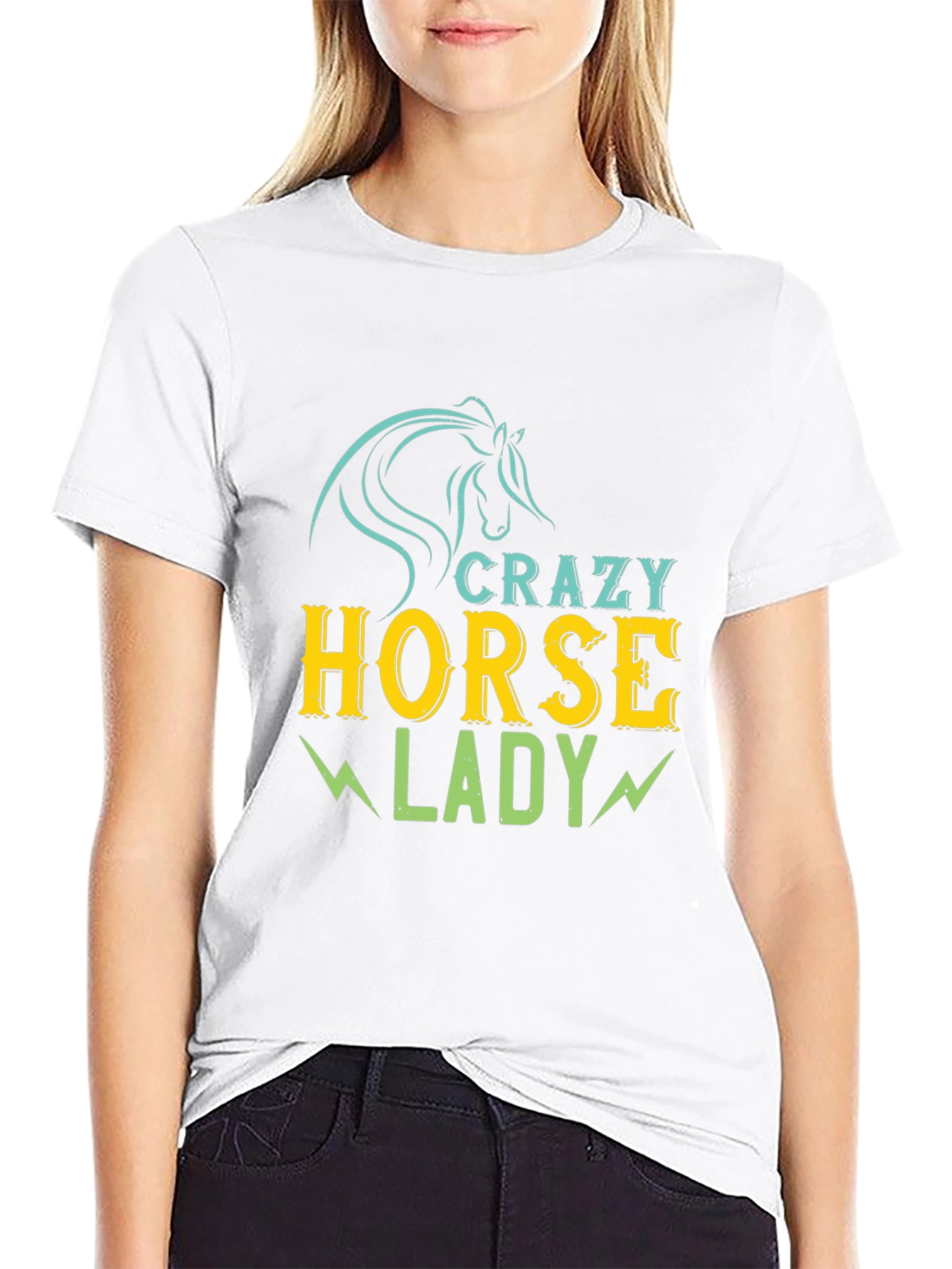 Crazy Horse Lady Graphic T-Shirt
