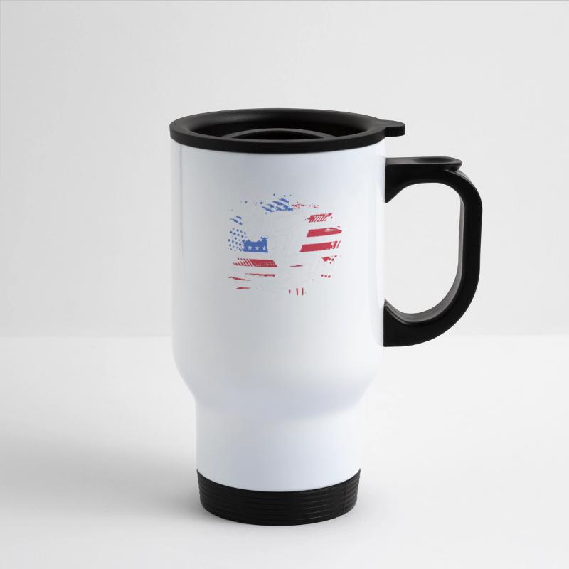 Skater Skateboard American Flag Longboard