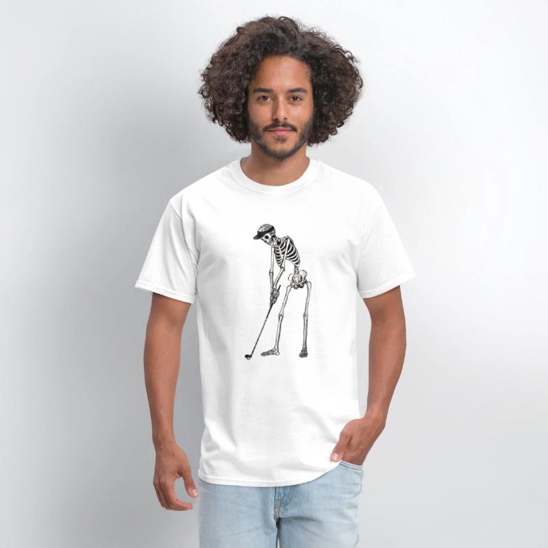 Skeleton Golf Halloween Tshirt Funny Halloween2018