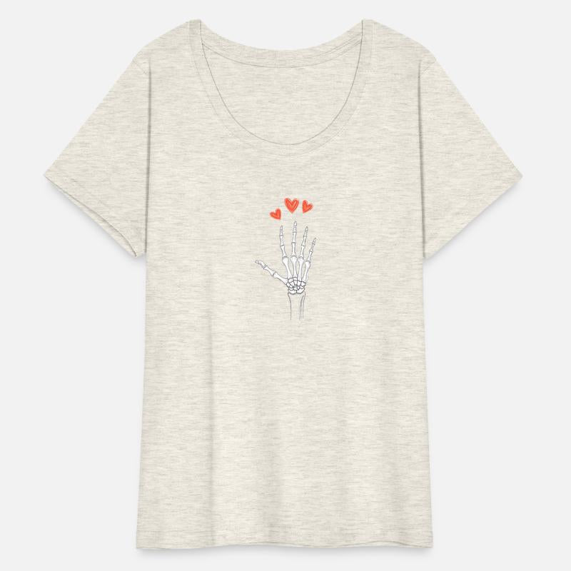 Skeleton Hand and Hearts
